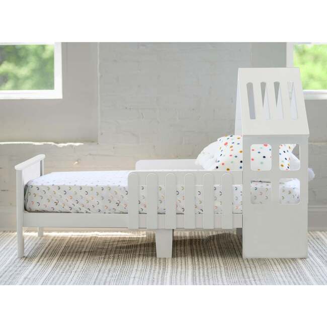 Lil' House Toddler Bed Soft White - Beds - 4