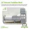 Lil' House Toddler Bed Silver Drop - Beds - 5