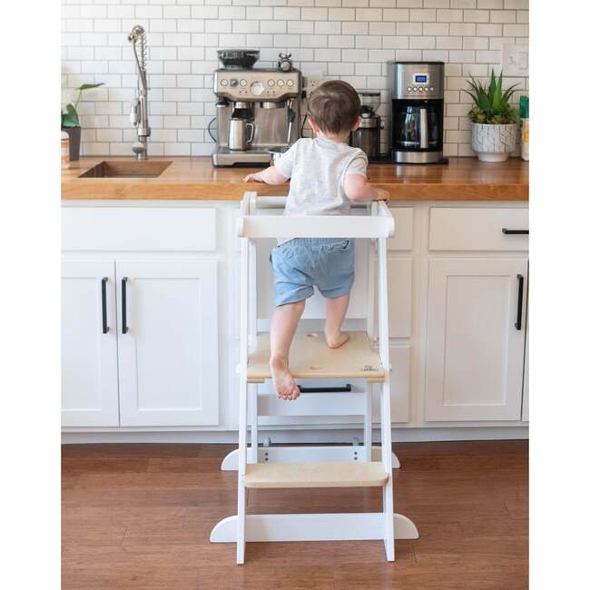 Learn 'N Fold Learning Tower® Soft White w/Natural - Play Tables - 4