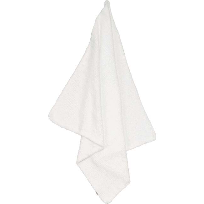 Chenille Fleece Blanket, White