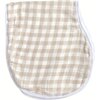 2-In-1 Burp Cloth Bib, Gingham - Burp Cloths - 2