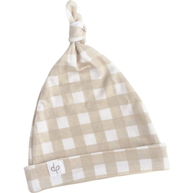 Bamboo Muslin Swaddle Blanket & Topknot Set, Gingham - Mixed Gift Sets - 4