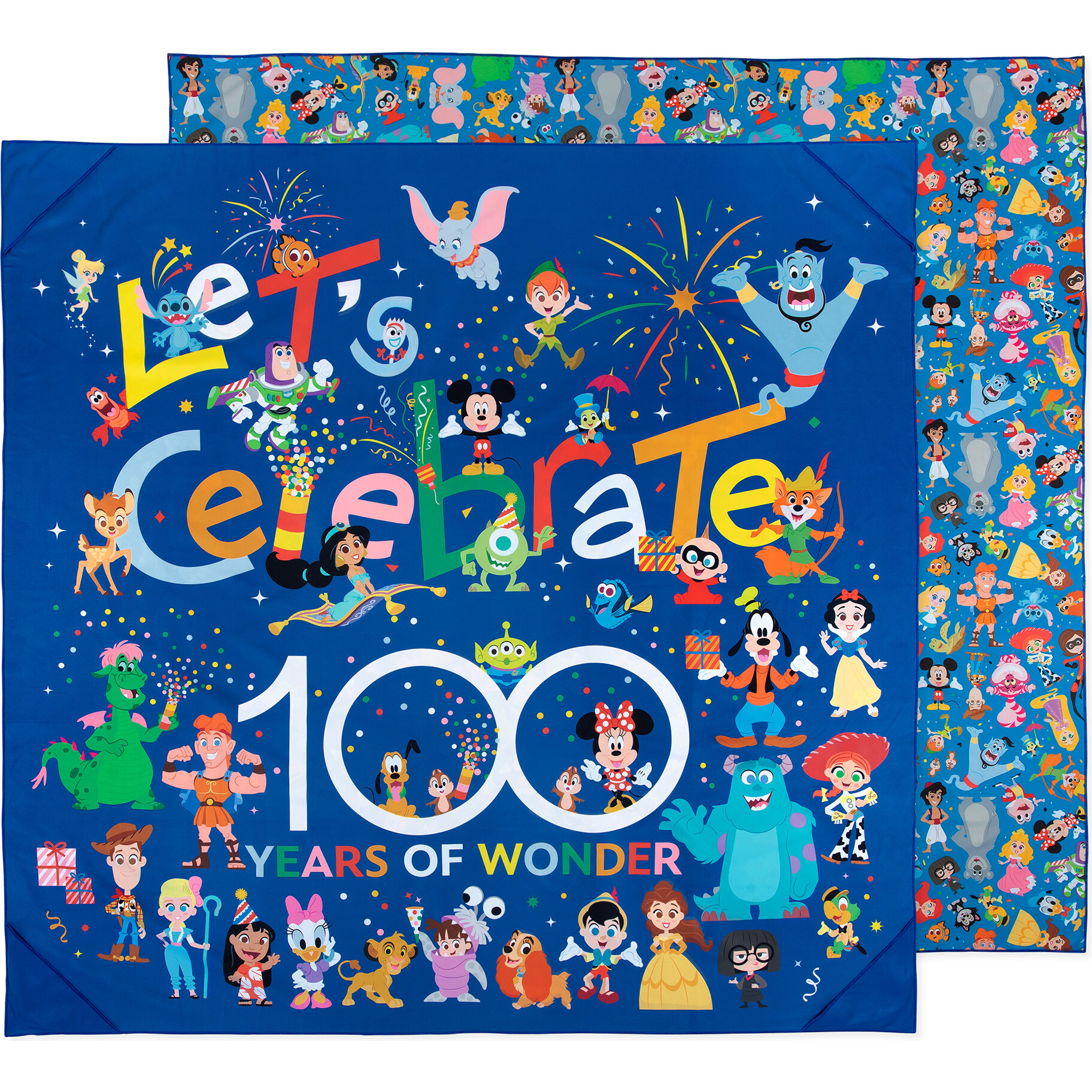 Bumkins | Disney 100 Magical Celebration Splat Mat, Blue | Maisonette