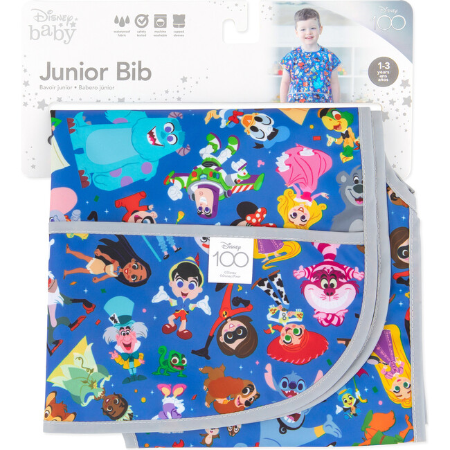 Disney 100 Magical Celebration Junior Bib, Blue - Bibs - 2