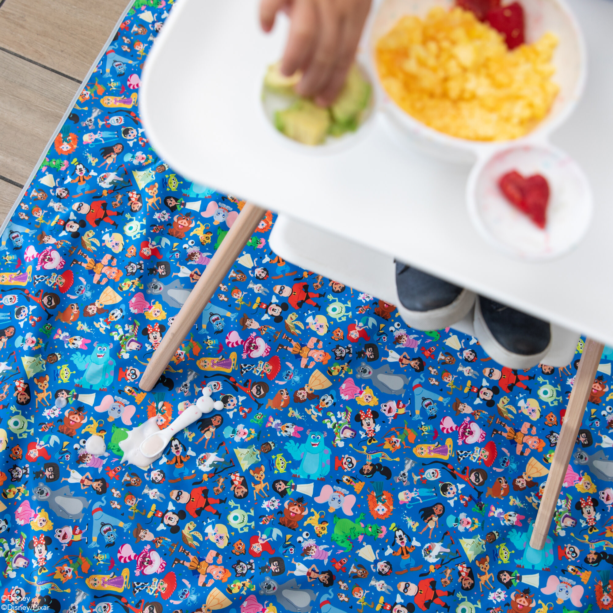 Bumkins | Disney 100 Magical Celebration Splat Mat, Blue | Maisonette