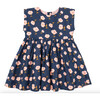 Girls Adaline Dress, Navy Flower Toss - Dresses - 1 - thumbnail