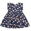 Girls Adaline Dress, Navy Flower Toss - Dresses - 2