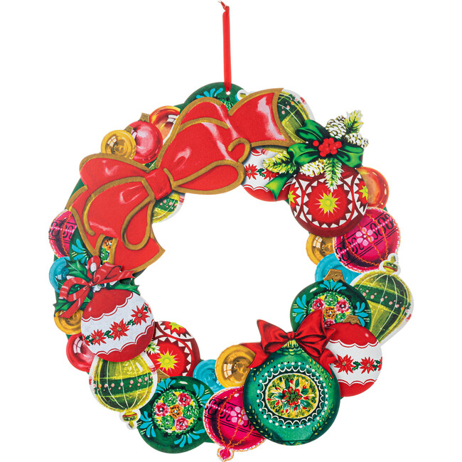 Wooden Wreath, Vintage Ornament