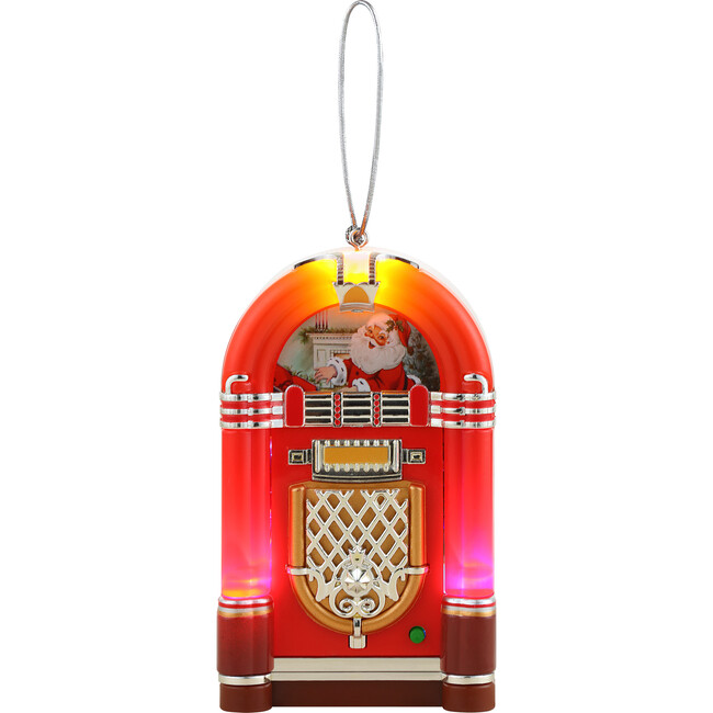 Retro Jukebox Ornament, Red