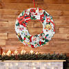 Wooden Wreath, Vintage Santa Claus - Wreaths - 2