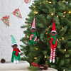 Set of 3 Vintage Knee Hugging Elves, Black - Ornaments - 2