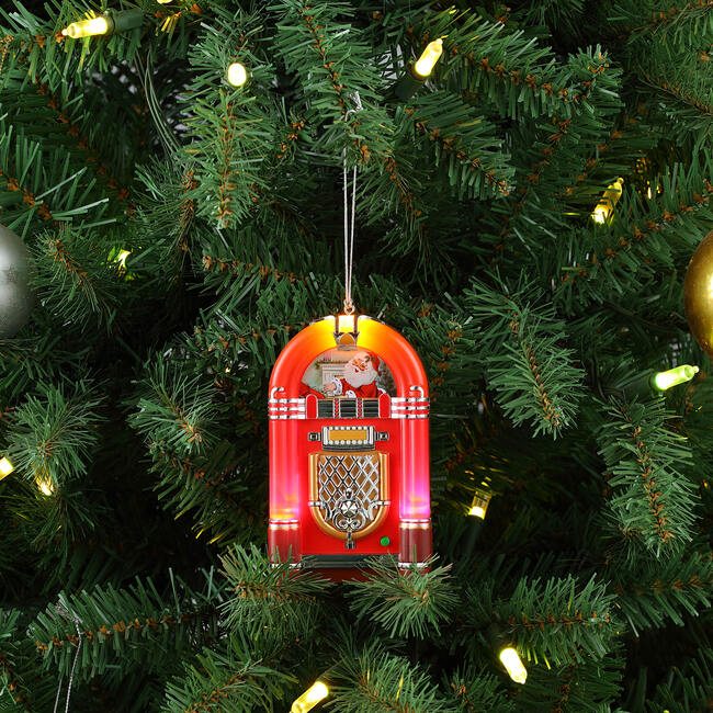 Retro Jukebox Ornament, Red - Ornaments - 2