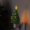 Exclusive Set of 4 Nostalgic Ceramic Lit Tree Nightlights - Accents - 2