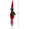 Set of 3 Vintage Knee Hugging Elves, Black - Ornaments - 3