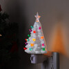 Exclusive Set of 4 Nostalgic Ceramic Lit Tree Nightlights - Accents - 3