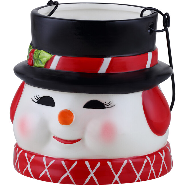 Nostalgic Ceramic Container, Snowman