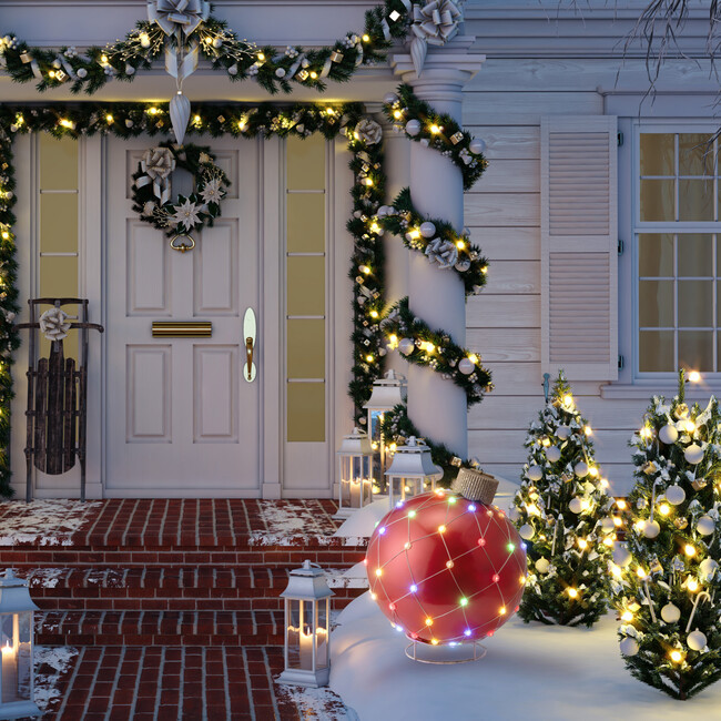 Outdoor Lightshow Ornament, Red - Ornaments - 2