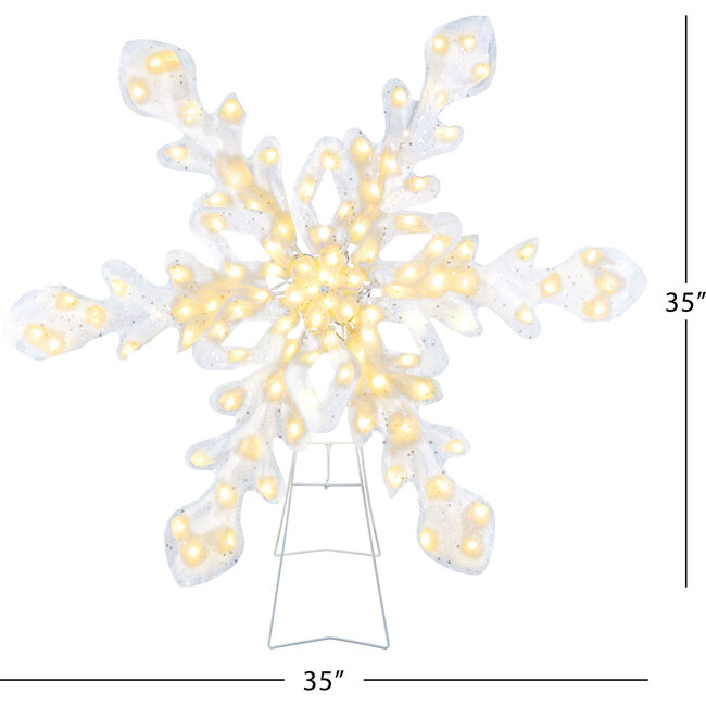 Outdoor Twinkling LED Snowflake - Accents - 3
