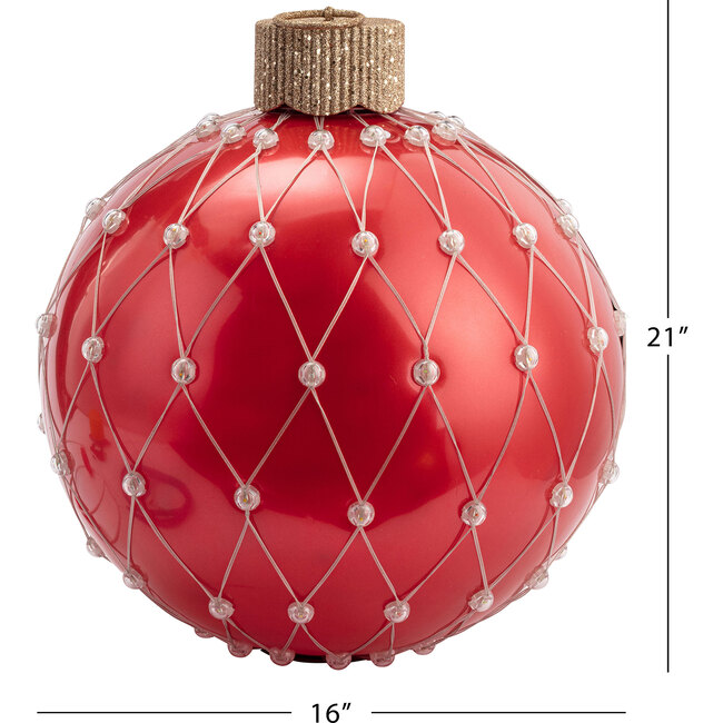 Outdoor Lightshow Ornament, Red - Ornaments - 4