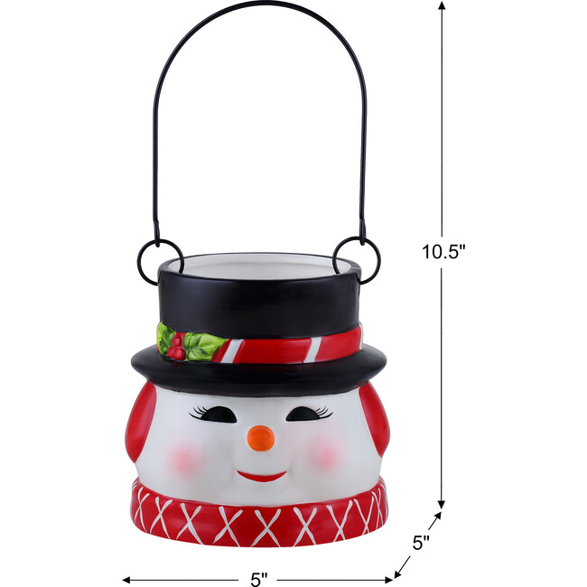 Nostalgic Ceramic Container, Snowman - Accents - 5