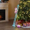 Animated Pastel Super Climbing White Santa - Accents - 2