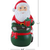 Ceramic Musical Santa Bag Candy Bowl - Accents - 3
