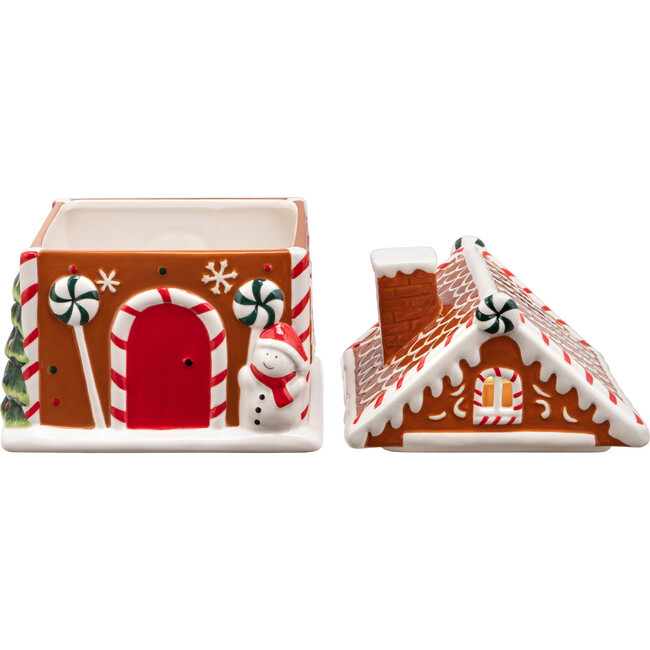 Ceramic Lit Gingerbread House Cookie Jar - Accents - 4