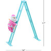 Animated Tabletop Pastel Climbing White Santa - Accents - 3
