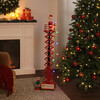 Animated & Musical Santa's Lift, White - Accents - 2