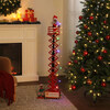 Animated & Musical Santa's Lift - Black - Accents - 2