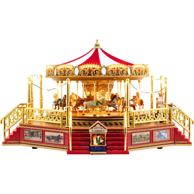 90th Anniversary Collection Animated & Musical World's Fair Boardwalk Carousel