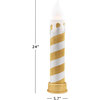 90th Anniversary Collection LED Blow Mold Candle, Gold & Silver - Accents - 3