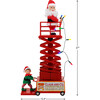 Animated & Musical Santa's Lift, White - Accents - 5