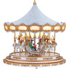 90th Anniversary Collection Animated & Musical Crystal Carousel, Ice Blue - Accents - 1 - thumbnail