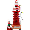 Animated & Musical Santa's Lift, White - Accents - 6