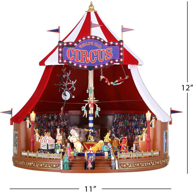 90th Anniversary Collection Animated & Musical World's Fair Big Top Circus - Accents - 3