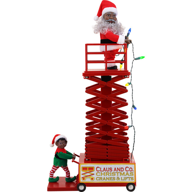 Animated & Musical Santa's Lift - Black - Accents - 6