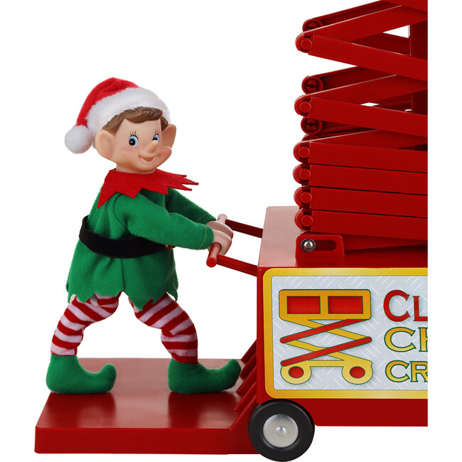 Animated & Musical Santa's Lift, White - Accents - 7