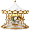 90th Anniversary Collection Animated & Musical Crystal Carousel, White - Accents - 4