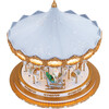 90th Anniversary Collection Animated & Musical Crystal Carousel, Ice Blue - Accents - 4