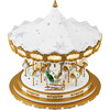 90th Anniversary Collection Animated & Musical Crystal Carousel, White - Accents - 5