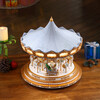 90th Anniversary Collection Animated & Musical Crystal Carousel, Ice Blue - Accents - 6