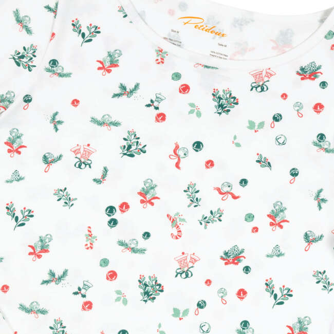 Jingle Bells Woman Pajamas Set, Green - Pajamas - 2