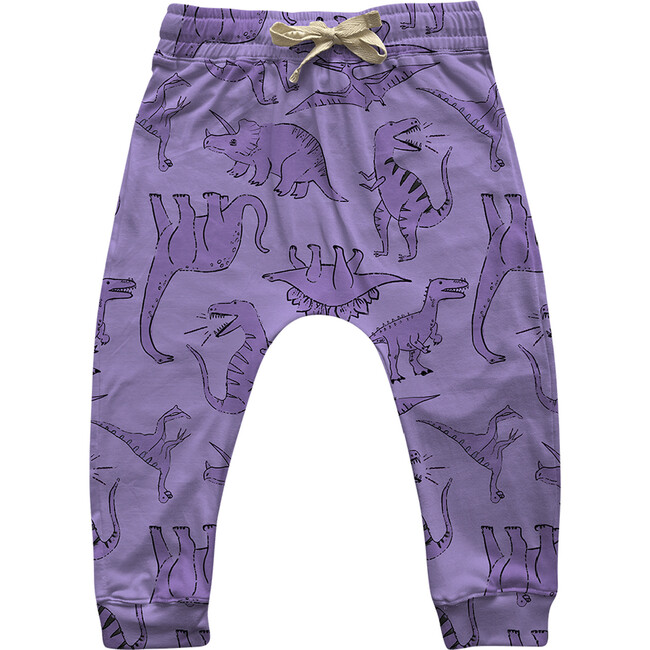 Infant´S Dino Print Ho-Be Jogger Pants, Purple