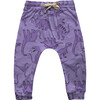 Infant´S Dino Print Ho-Be Jogger Pants, Purple - Pants - 1 - thumbnail