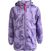Roar Roar Dino Print Pocket Jacket, Purple - Jackets - 1 - thumbnail