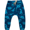 Infant´S Dino Print Ho-Be Jogger Pants, Blue - Pants - 1 - thumbnail