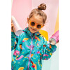Birds Collage Print Pocket Jacket, Green & Multicolors - Jackets - 2