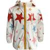 Shine Bright Print Pocket Jacket, White & Multicolors - Jackets - 1 - thumbnail