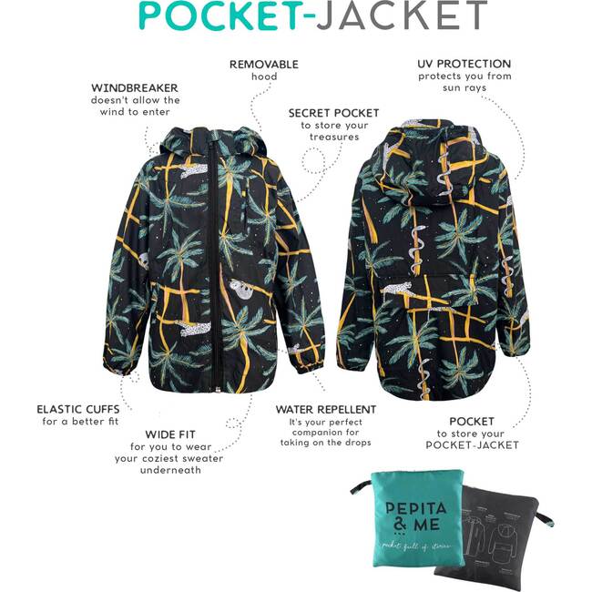 A Dormir Print Pocket Jacket, Multicolors - Jackets - 2